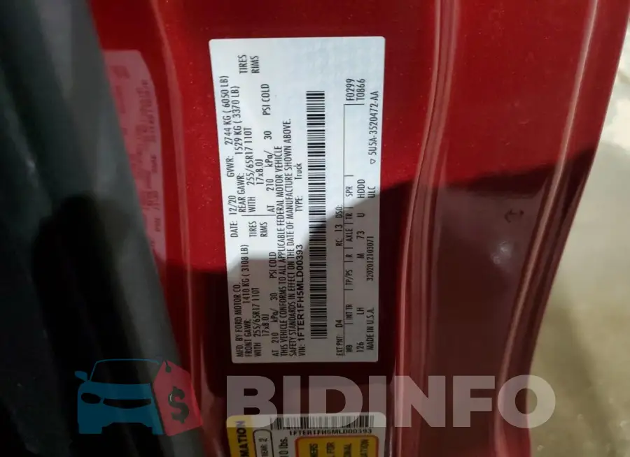 1FTER1FH5MLD00393 Photo# 12