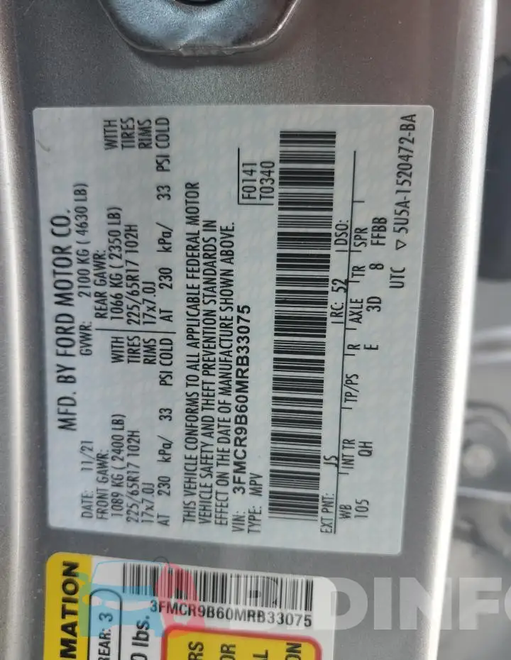 3FMCR9B60MRB33075 Photo# 13