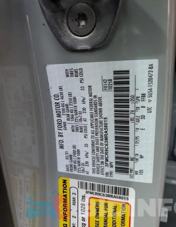 3FMCR9C63MRA58015 Photo# 12