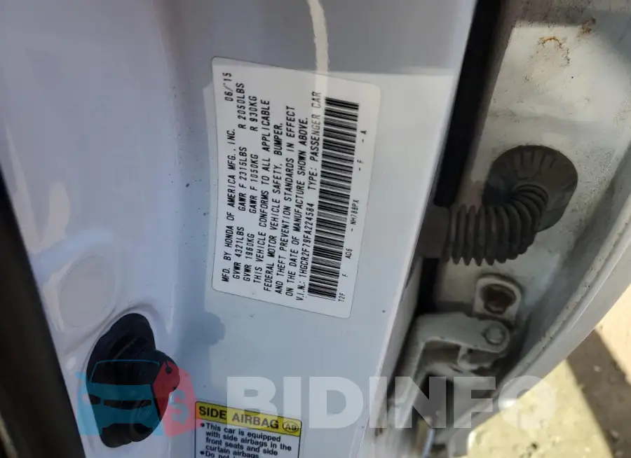 1HGCR2F79FA224584 Photo# 13