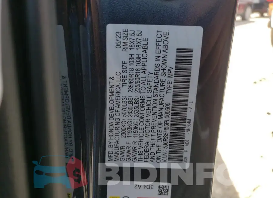 5J6RS5H55PL000609 Photo# 12