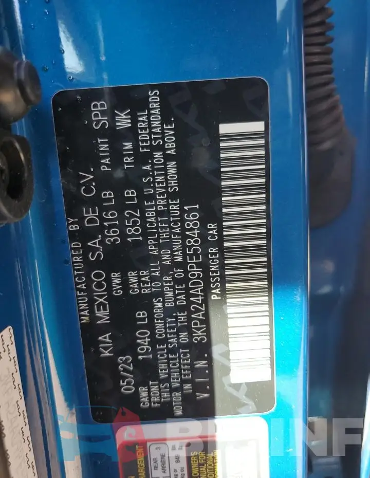 3KPA24AD9PE584861 Photo# 12
