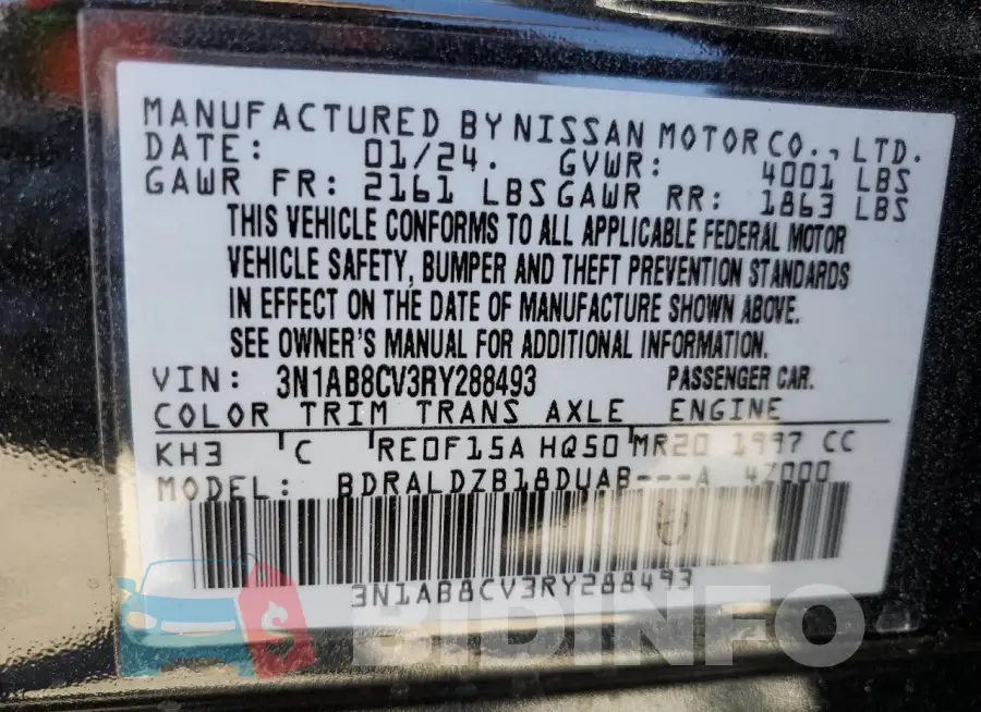 3N1AB8CV3RY288493 Photo# 13