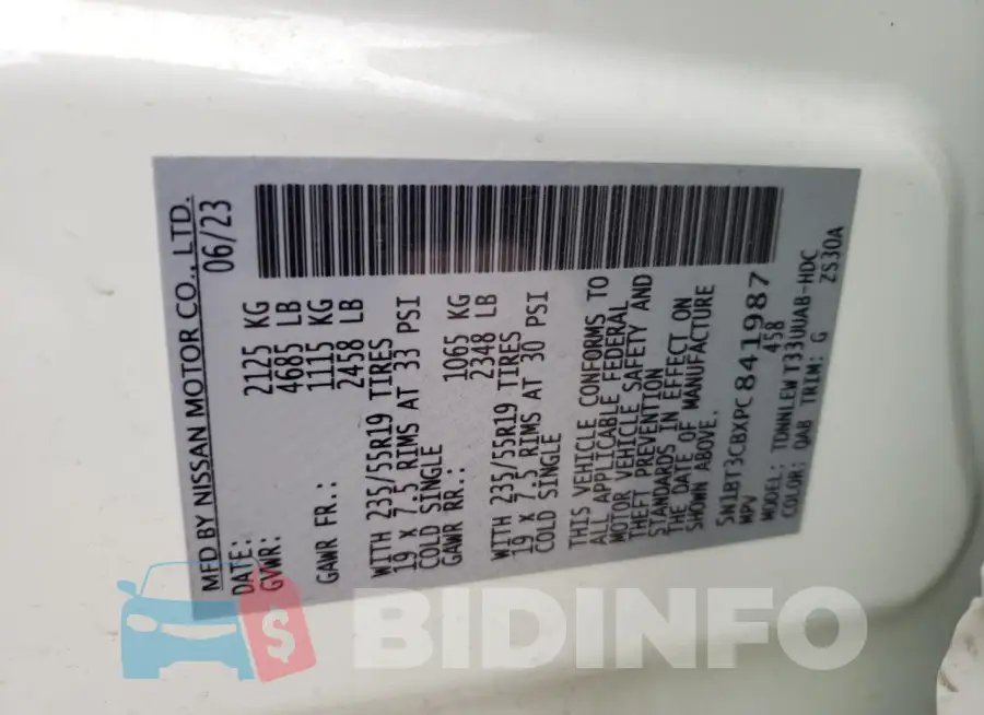 5N1BT3CBXPC841987 Photo# 12