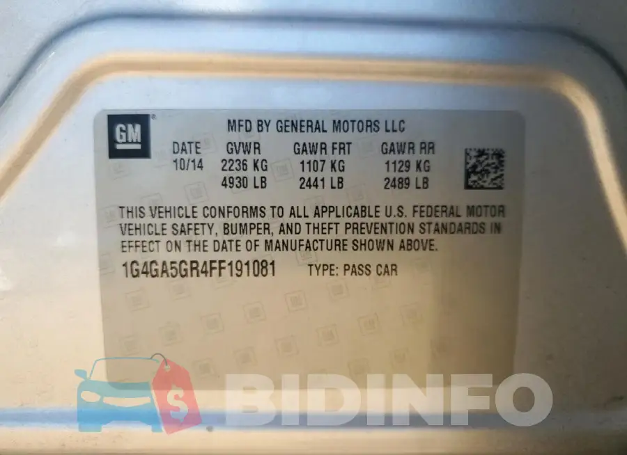 1G4GA5GR4FF191081 Photo# 12