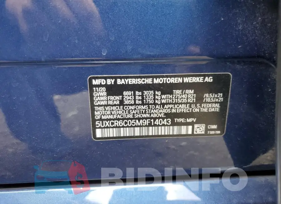5UXCR6C05M9F14043 Photo# 12