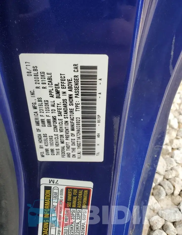 1HGCT1A72HA008923 Photo# 12