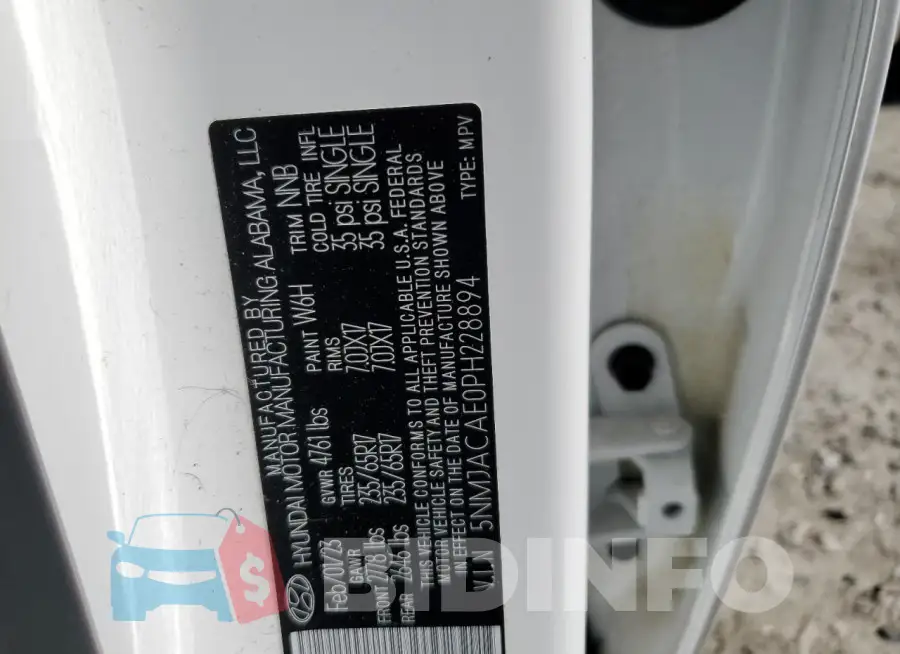 5NMJACAE0PH228894 Photo# 12