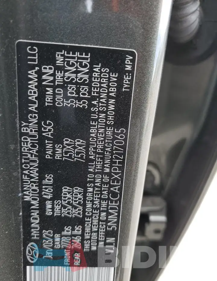 5NMJECAEXPH217065 Photo# 12