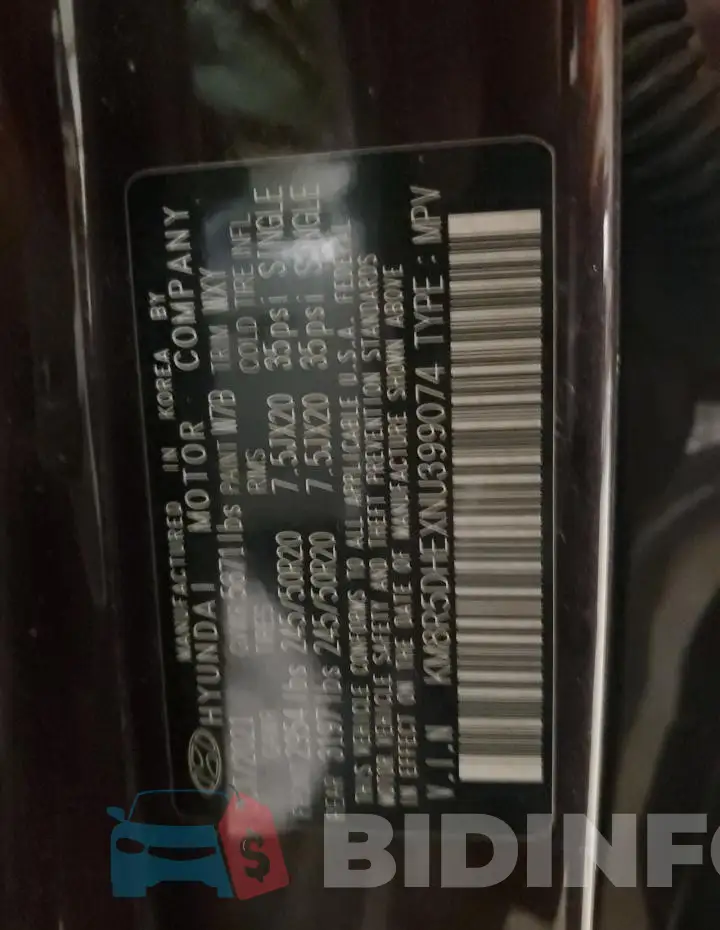 KM8R5DHEXNU399074 Photo# 12