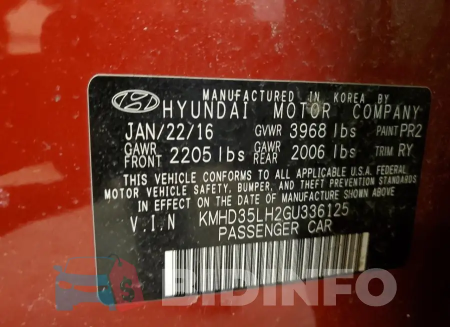 KMHD35LH2GU336125 Photo# 13