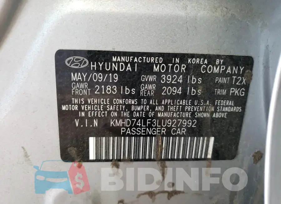 KMHD74LF3LU927992 Photo# 12