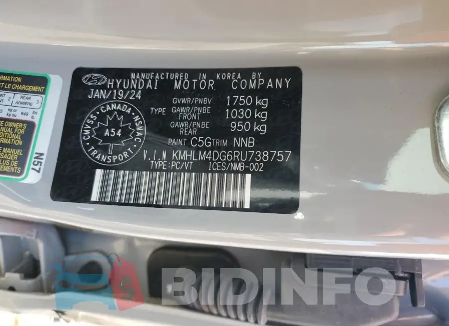KMHLM4DG6RU738757 Photo# 12