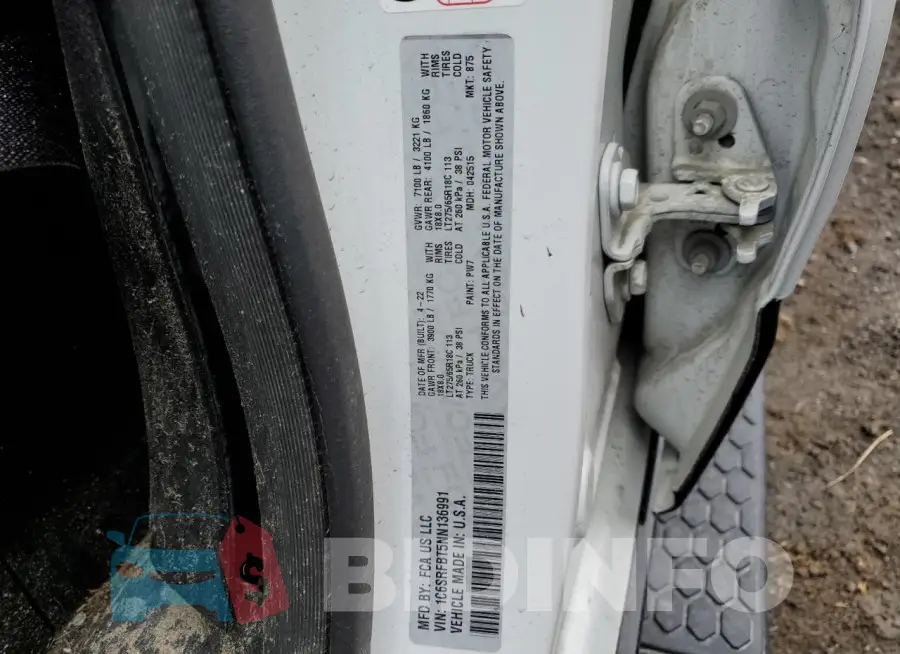 1C6SRFBT5NN136991 Photo# 12