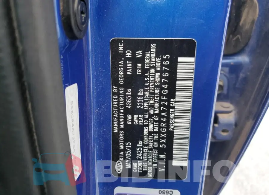 5XXGR4A72FG476765 Photo# 12