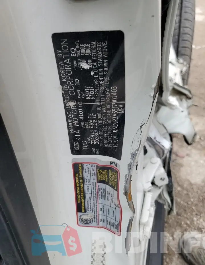 KNDJP3A55J7901403 Photo# 12
