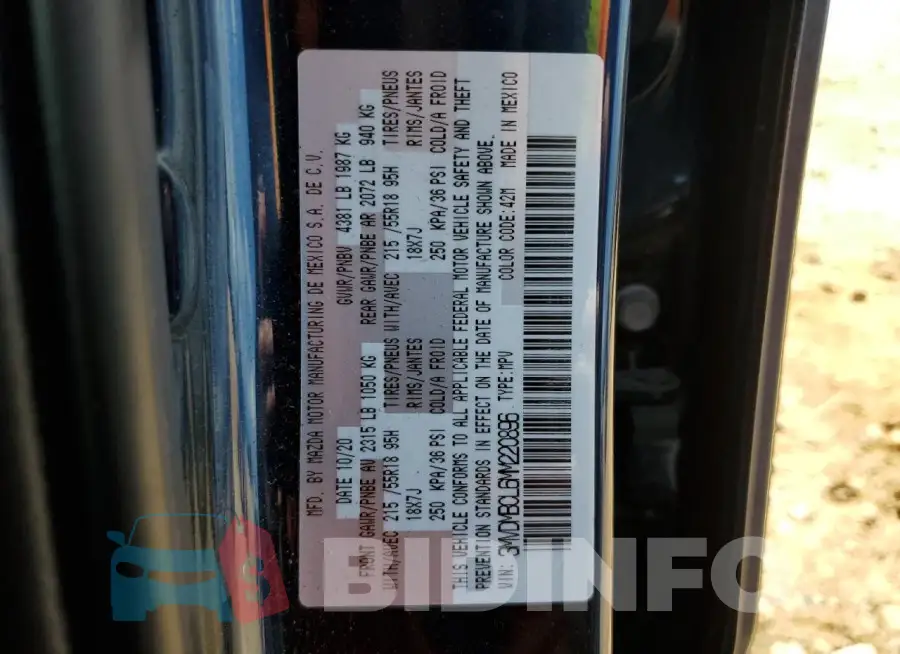 3MVDMBCL6MM220896 Photo# 12