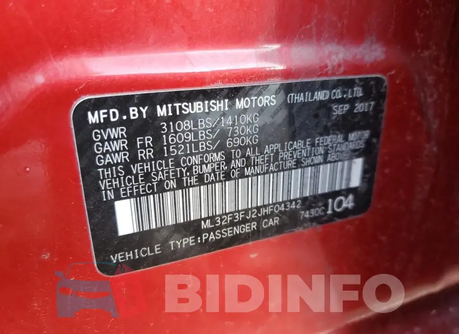 ML32F3FJ2JHF04342 Photo# 12