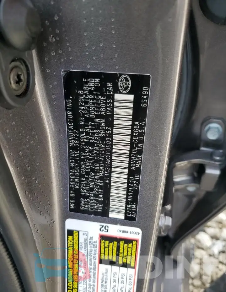 4T1F31AK2PU600167 Photo# 12