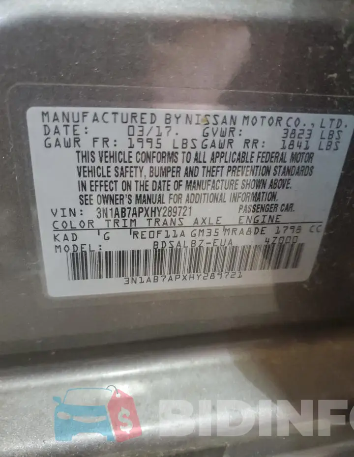 3N1AB7APXHY289721 Photo# 13