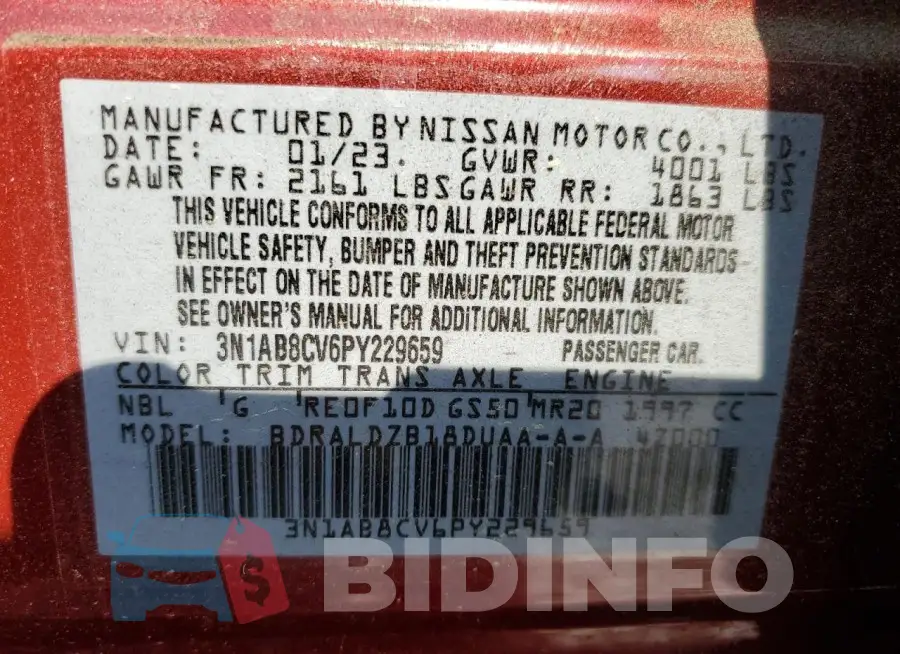 3N1AB8CV6PY229659 Photo# 13