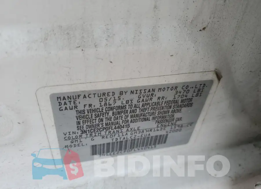 3N1CE2CP0FL440415 Photo# 12