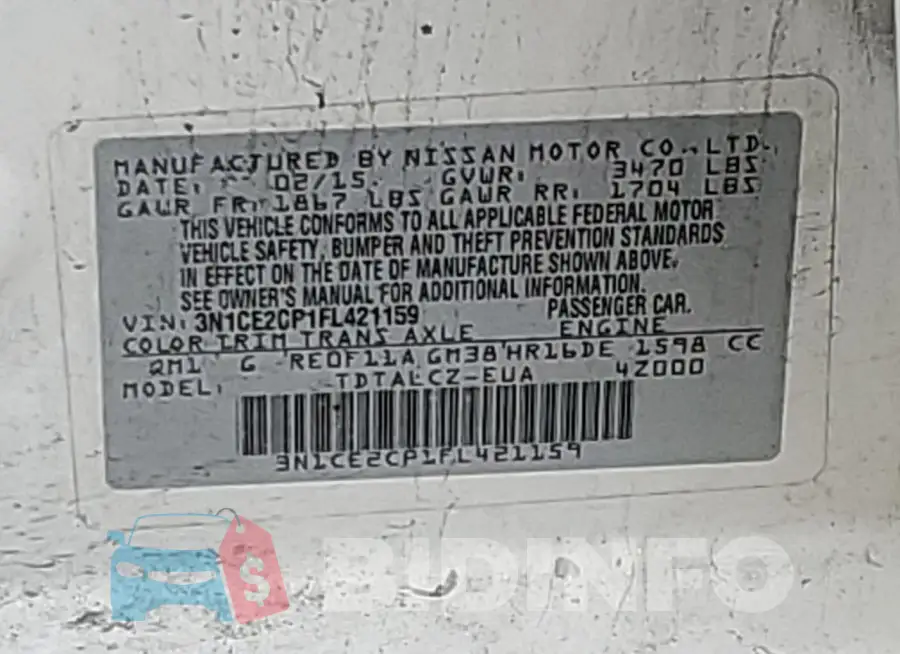 3N1CE2CP1FL421159 Photo# 12
