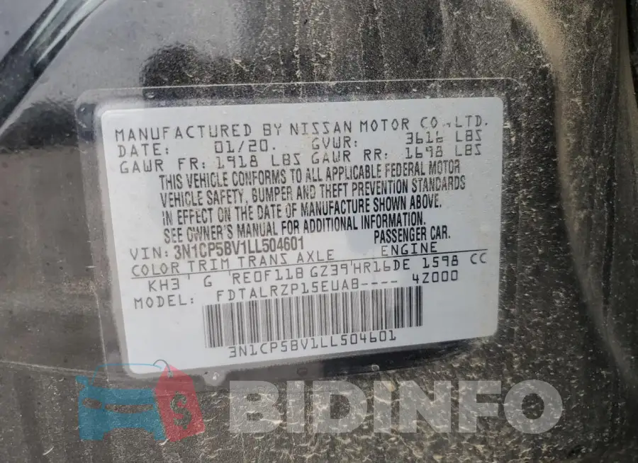 3N1CP5BV1LL504601 Photo# 13