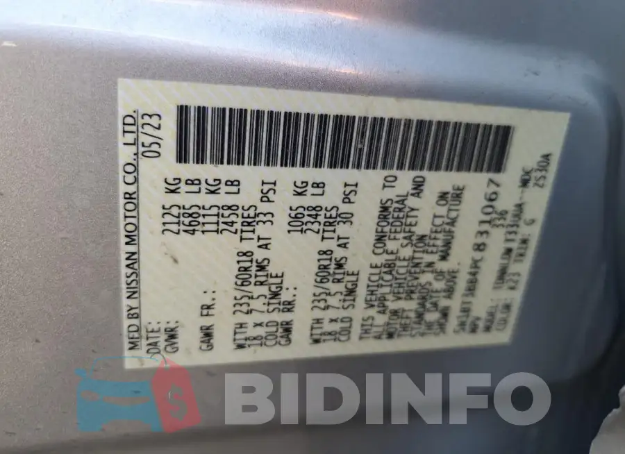 5N1BT3BB4PC831067 Photo# 13