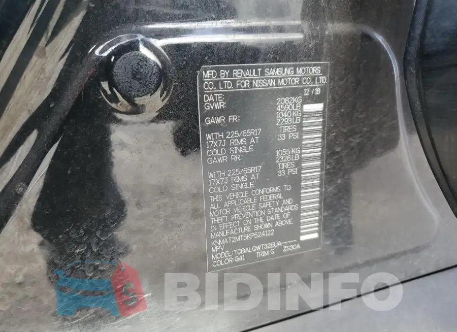 KNMAT2MT5KP524122 Photo# 12