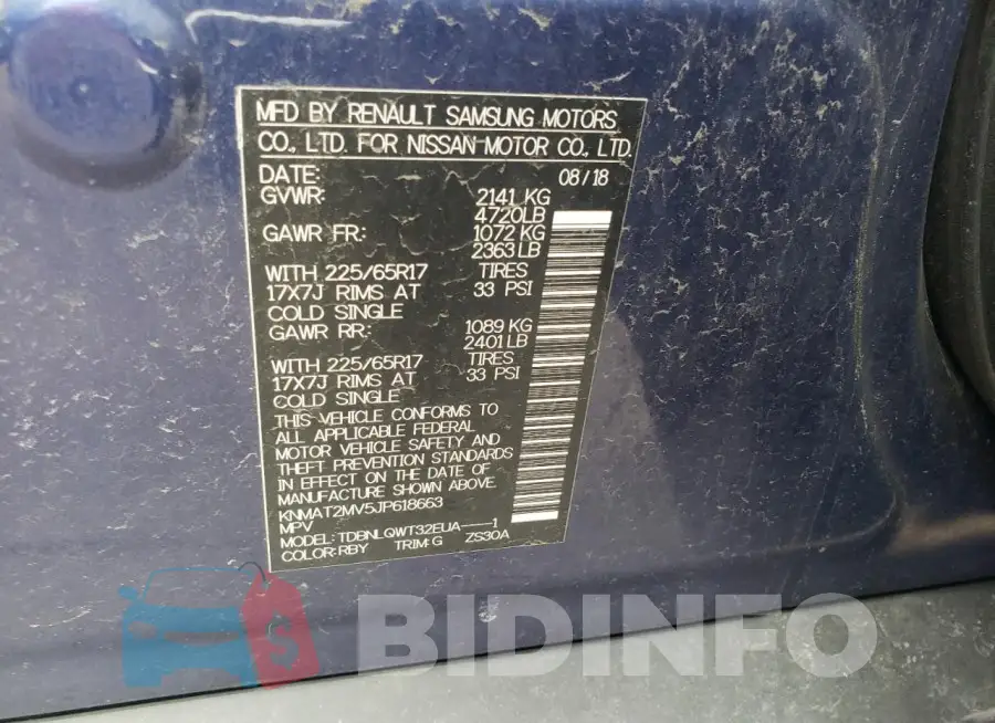 KNMAT2MV5JP618663 Photo# 13