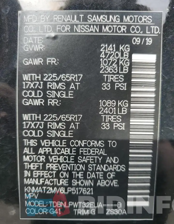 KNMAT2MV6LP517621 Photo# 13