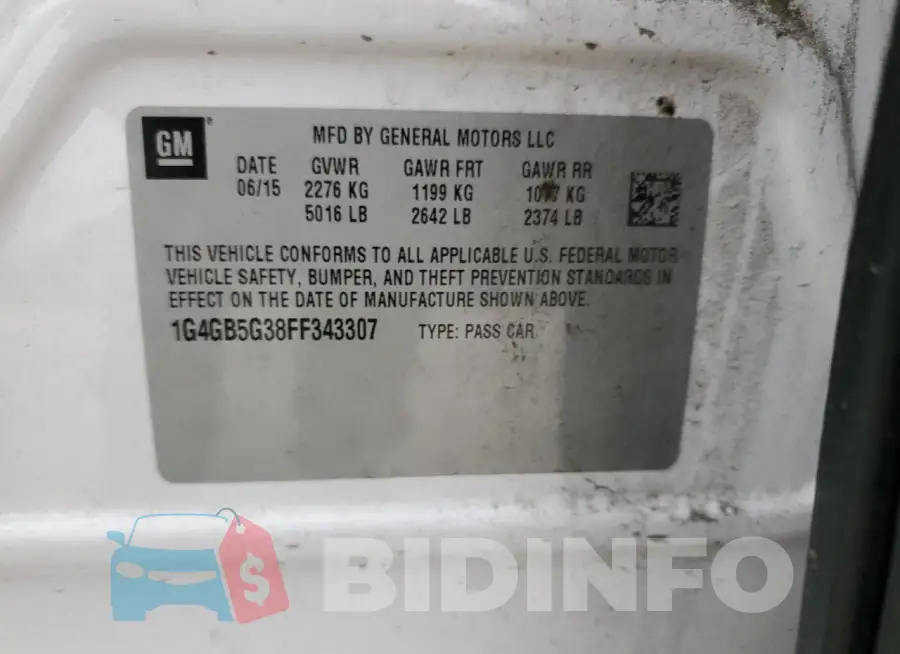 1G4GB5G38FF343307 Photo# 13