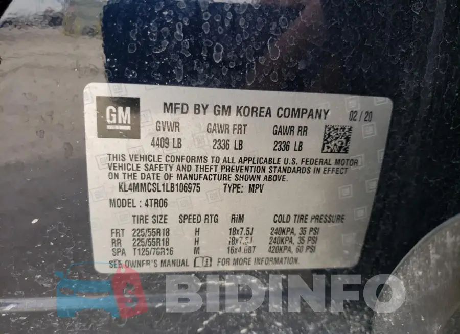 KL4MMCSL1LB106975 Photo# 13