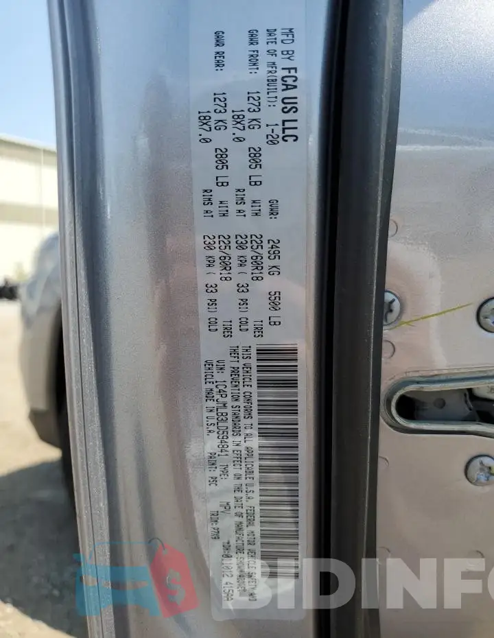 1C4PJMLB3LD594841 Photo# 13