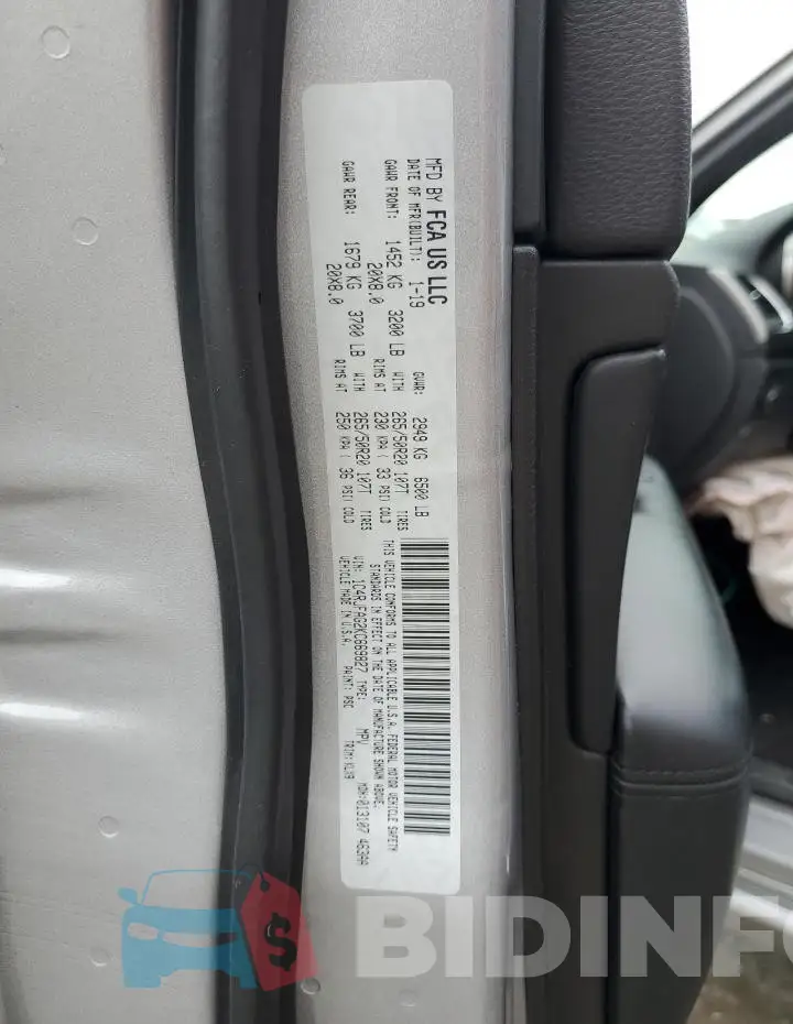 1C4RJFAG2KC669827 Photo# 12