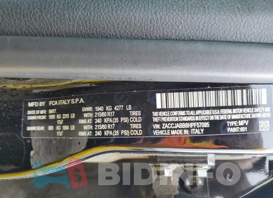 ZACCJABB8HPF57095 Photo# 13