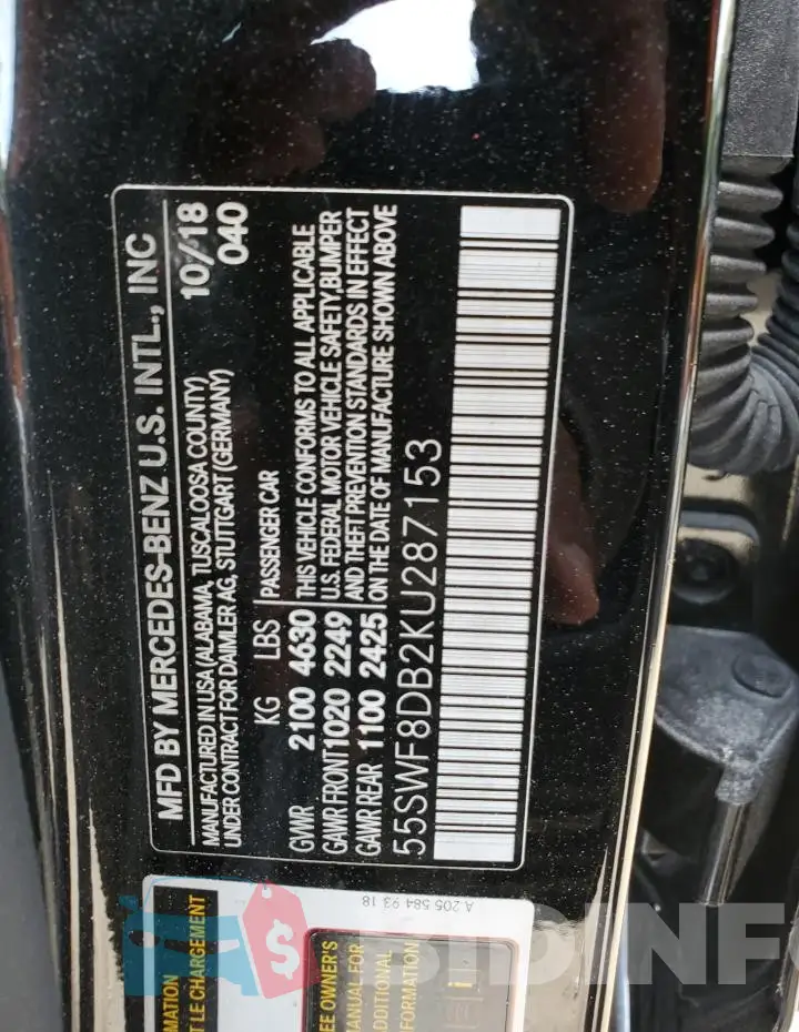 55SWF8DB2KU287153 Photo# 13
