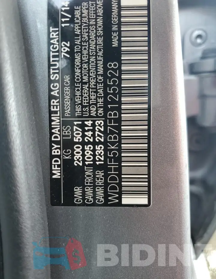 WDDHF5KB7FB125528 Photo# 13