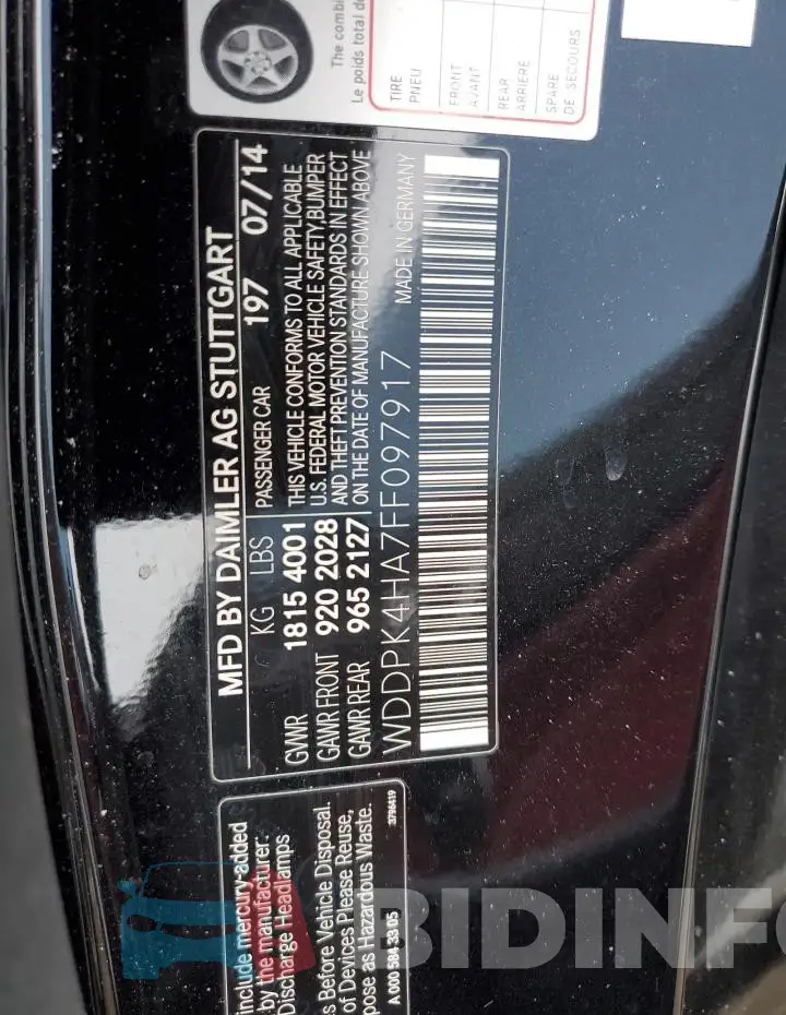 WDDPK4HA7FF097917 Photo# 12