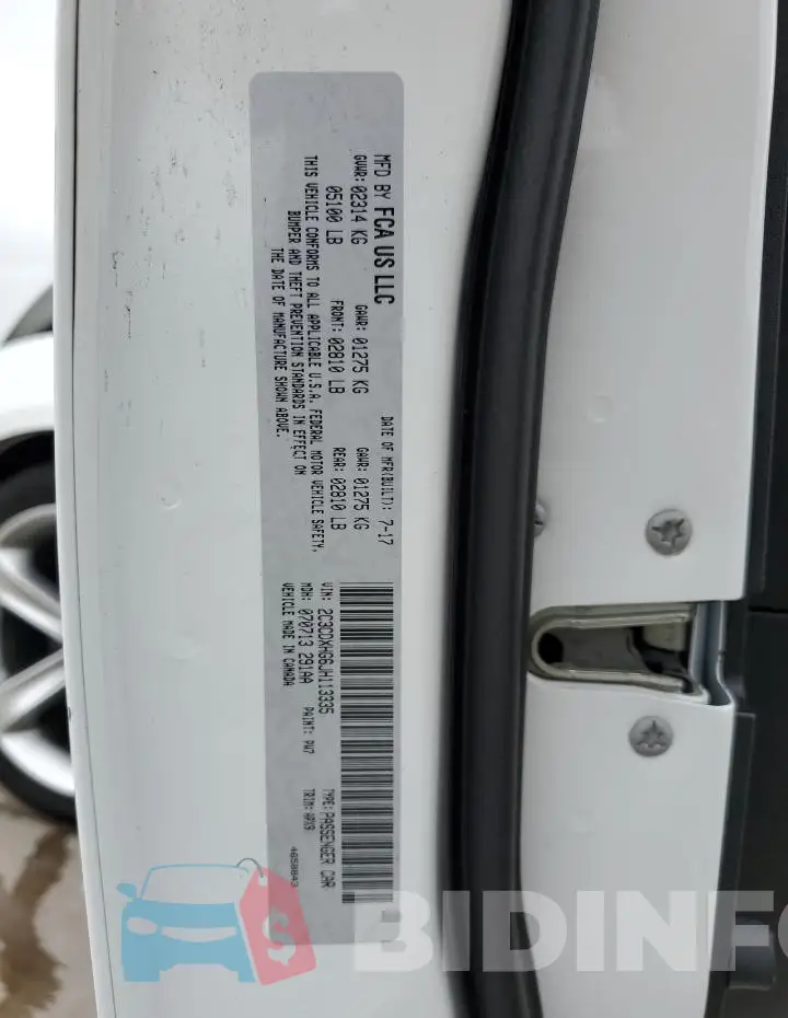 2C3CDXHG6JH113335 Photo# 12