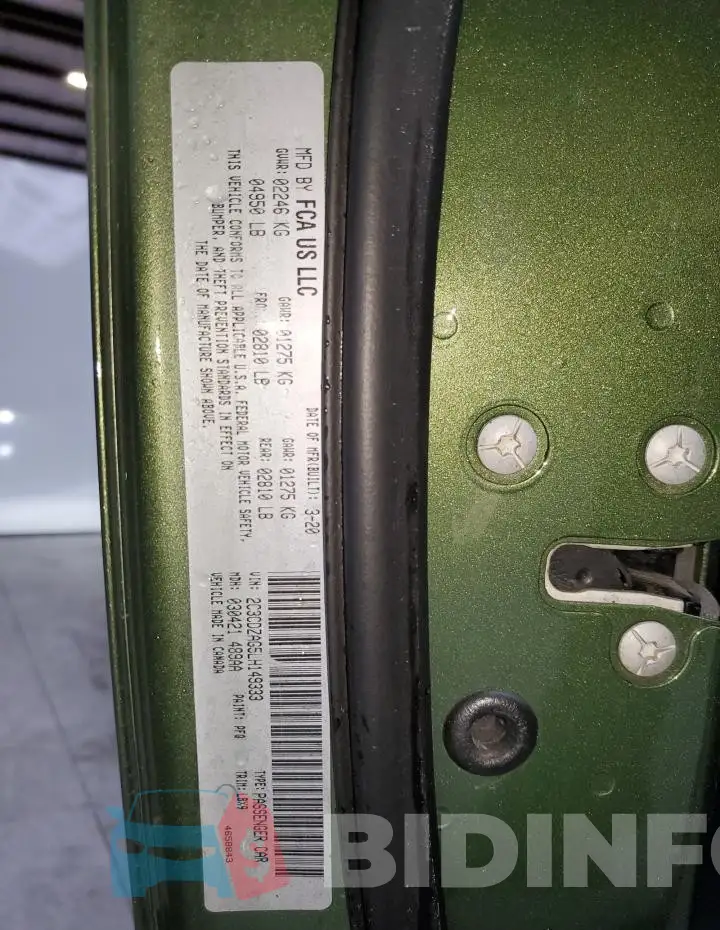 2C3CDZAG5LH149333 Photo# 12