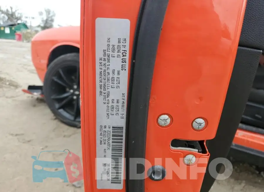 2C3CDZAGXJH287141 Photo# 13