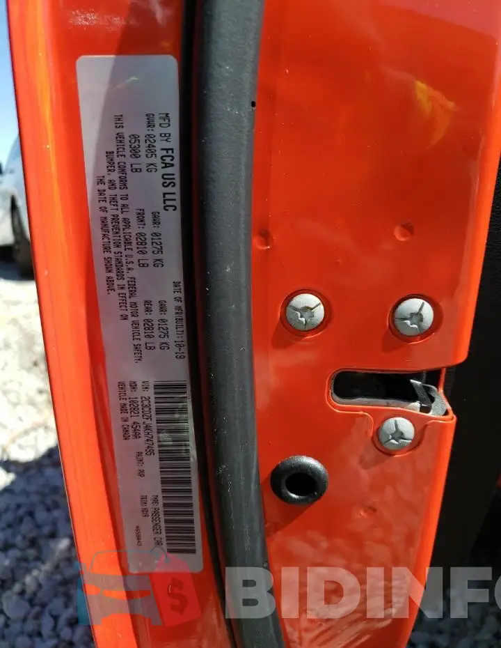 2C3CDZFJ4KH747495 Photo# 12