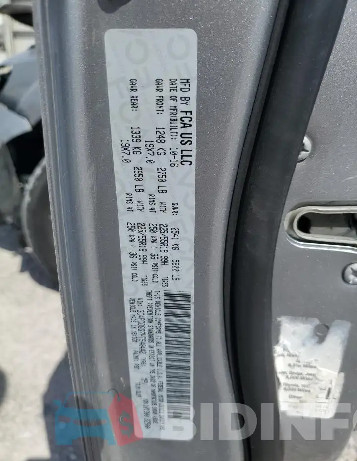 3C4PDDGG7HT540442 Photo# 12
