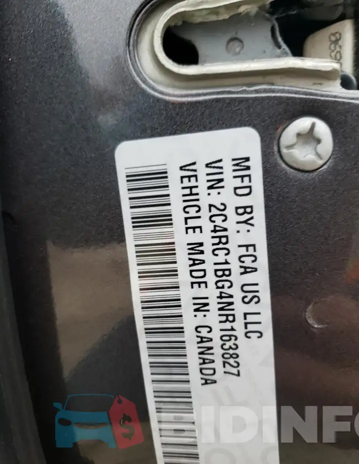2C4RC1BG4NR163827 Photo# 13