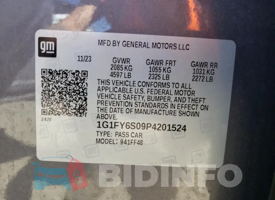 1G1FY6S09P4201524 Photo# 14