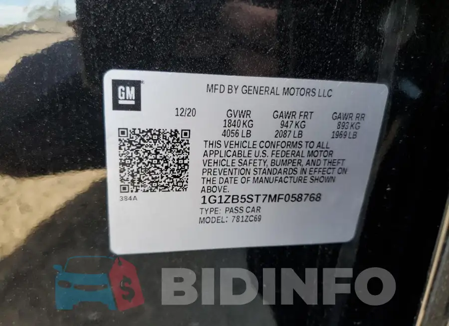 1G1ZB5ST7MF058768 Photo# 12