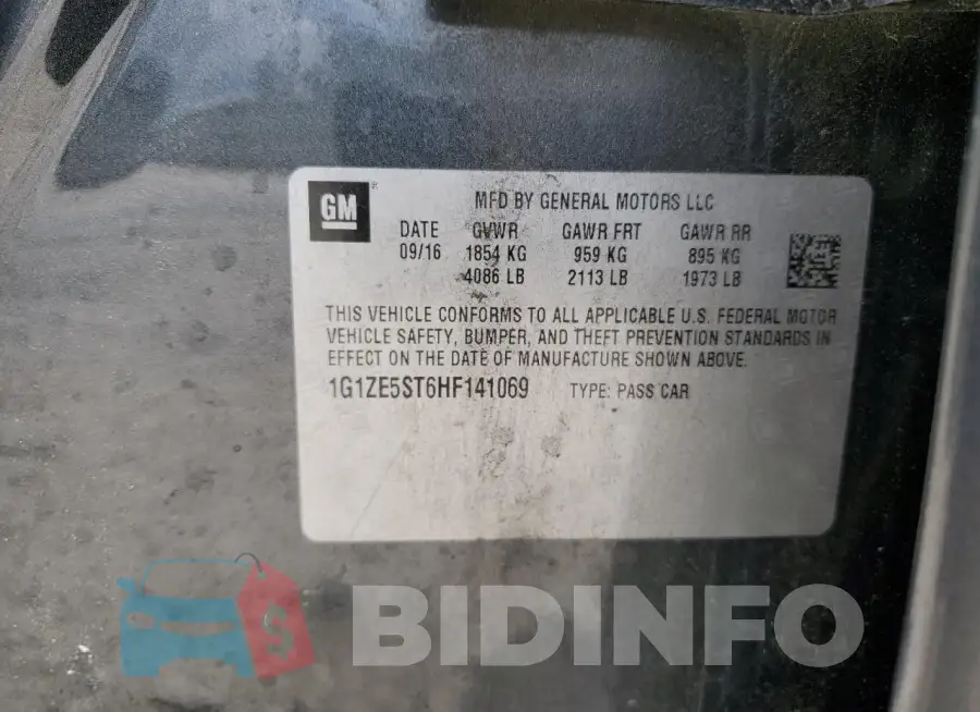 1G1ZE5ST6HF141069 Photo# 12