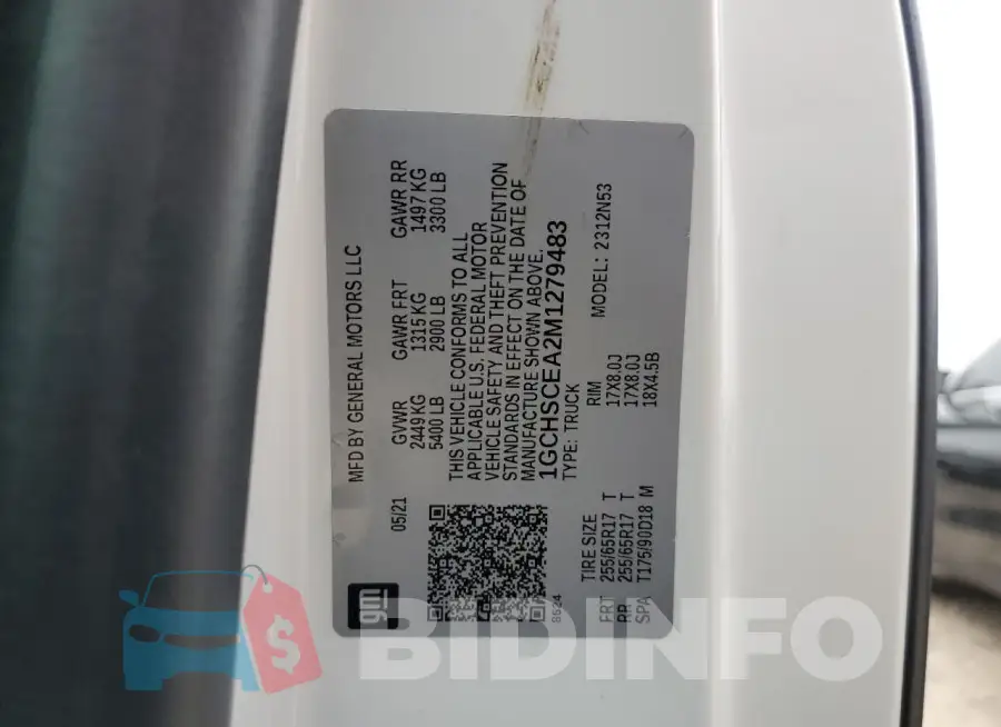1GCHSCEA2M1279483 Photo# 12